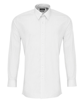 Chemise d'entreprise Personnalisée Manche Longue|Manchettes Homme 105 g/m² - Premier Workwear PR204 - Chemise d'entreprise Pe...