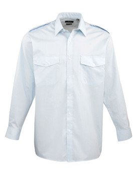 Chemise d'entreprise Personnalisée Manche Longue|Manchettes Homme  105 g/m² - Premier Workwear PW210 - Chemise d'entreprise P...