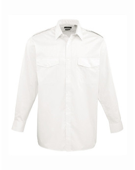 Chemise d'entreprise Personnalisée Manche Longue|Manchettes Homme  105 g/m² - Premier Workwear PW210 - Chemise d'entreprise P...