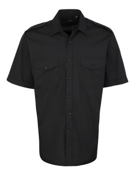 Chemise d'entreprise Personnalisée Manche Courte Homme  105 g/m² - Premier Workwear PW212 - Chemise d'entreprise Personnalisé...