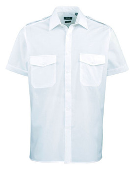 Chemise d'entreprise Personnalisée Manche Courte Homme  105 g/m² - Premier Workwear PW212 - Chemise d'entreprise Personnalisé...