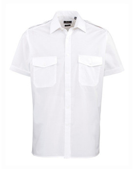 Chemise d'entreprise Personnalisée Manche Courte Homme  105 g/m² - Premier Workwear PW212 - Chemise d'entreprise Personnalisé...