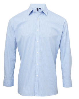 Chemise d'entreprise Personnalisée Manche Longue|Manchettes Homme  115 g/m² - Premier Workwear PW220 - Chemise d'entreprise P...