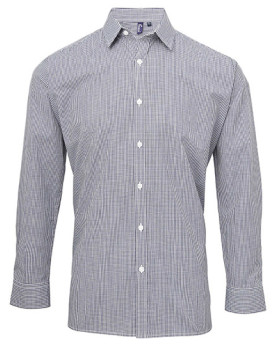 Chemise d'entreprise Personnalisée Manche Longue|Manchettes Homme  115 g/m² - Premier Workwear PW220 - Chemise d'entreprise P...