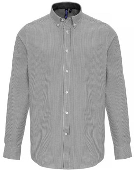Chemise d'entreprise Personnalisée Manche Longue|Manchettes Duo 135 g/m² - Premier Workwear PR238 - Chemise d'entreprise Pers...