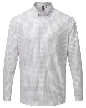 Chemise d'entreprise Personnalisée Manche Longue|Manchettes Duo 110 g/m² - Premier Workwear PR252 - Chemise d'entreprise Pers...