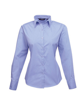 Chemise d'entreprise Personnalisée Manche Longue|Manchettes Duo 105 g/m² (White: 115 g/m²) - Premier Workwear PR300 - Chemise...