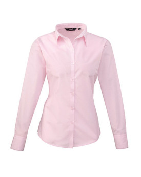 Chemise d'entreprise Personnalisée Manche Longue|Manchettes Duo 105 g/m² (White: 115 g/m²) - Premier Workwear PR300 - Chemise...