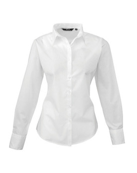 Chemise d'entreprise Personnalisée Manche Longue|Manchettes Duo 105 g/m² (White: 115 g/m²) - Premier Workwear PR300 - Chemise...