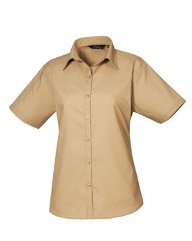Chemise d'entreprise Personnalisée Manche Courte Duo 105 g/m² (White: 115 g/m²) - Premier Workwear PR302 - Chemise d'entrepri...