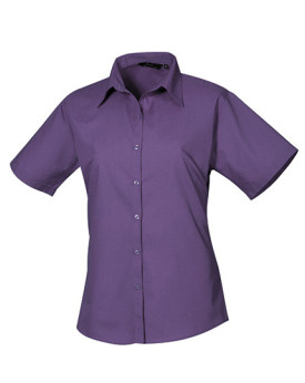 Chemise d'entreprise Personnalisée Manche Courte Duo 105 g/m² (White: 115 g/m²) - Premier Workwear PR302 - Chemise d'entrepri...