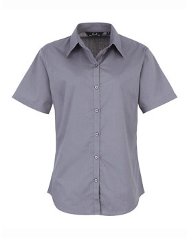Chemise d'entreprise Personnalisée Manche Courte Duo 105 g/m² (White: 115 g/m²) - Premier Workwear PR302 - Chemise d'entrepri...
