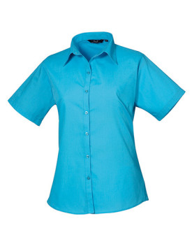 Chemise d'entreprise Personnalisée Manche Courte Duo 105 g/m² (White: 115 g/m²) - Premier Workwear PR302 - Chemise d'entrepri...