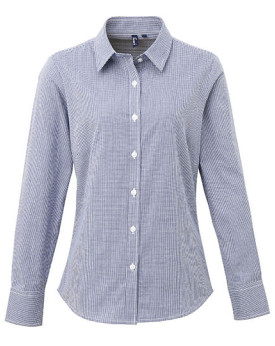 Chemise d'entreprise Personnalisée Manche Longue|Manchettes Femme  115 g/m² - Premier Workwear PW320 - Chemise d'entreprise P...