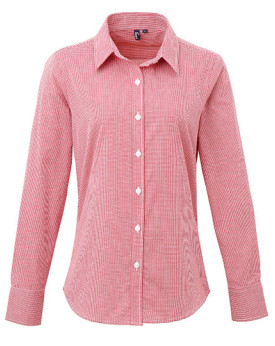 Chemise d'entreprise Personnalisée Manche Longue|Manchettes Femme  115 g/m² - Premier Workwear PW320 - Chemise d'entreprise P...