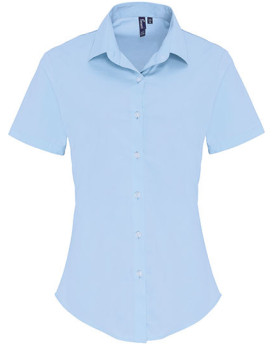 Chemise d'entreprise Personnalisée Manche Courte Duo 115 g/m² - Premier Workwear PR346 - Chemise d'entreprise Personnalisée a...