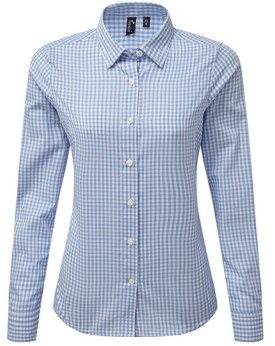 Chemise d'entreprise Personnalisée Manche Longue|Manchettes Duo 110 g/m² - Premier Workwear PR352 - Chemise d'entreprise Pers...