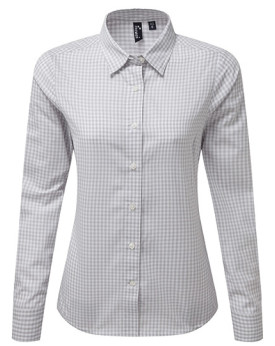 Chemise d'entreprise Personnalisée Manche Longue|Manchettes Duo 110 g/m² - Premier Workwear PR352 - Chemise d'entreprise Pers...