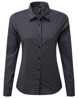 Chemise d'entreprise Personnalisée Manche Longue|Manchettes Duo 110 g/m² - Premier Workwear PR352 - Chemise d'entreprise Pers...
