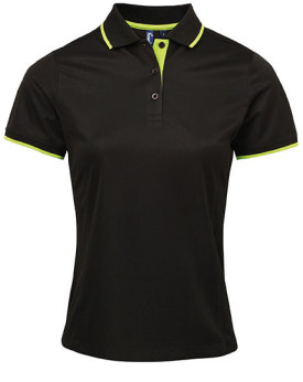 Polo Personnalisé Manche Courte avec liseré Duo 155 g/m² - Premier Workwear PR619 - Polo Personnalisé avec marquage broderie,...
