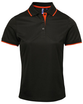 Polo Personnalisé Manche Courte avec liseré Duo 155 g/m² - Premier Workwear PR619 - Polo Personnalisé avec marquage broderie,...