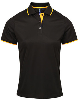 Polo Personnalisé Manche Courte avec liseré Duo 155 g/m² - Premier Workwear PR619 - Polo Personnalisé avec marquage broderie,...