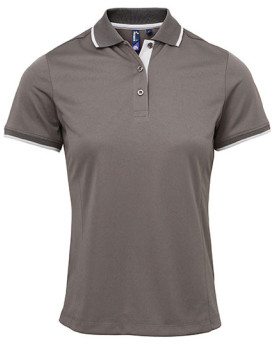 Polo Personnalisé Manche Courte avec liseré Duo 155 g/m² - Premier Workwear PR619 - Polo Personnalisé avec marquage broderie,...