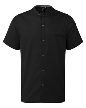 Chemise d'entreprise Personnalisée Manche Courte Homme 170 g/m² - Premier Workwear PR904 - Chemise d'entreprise Personnalisée...