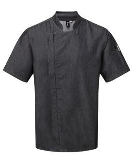 Veste Personnalisée Manche Courte Homme 230 g/m² - Premier Workwear PR906 - Vêtement restauration Personnalisé avec marquage ...