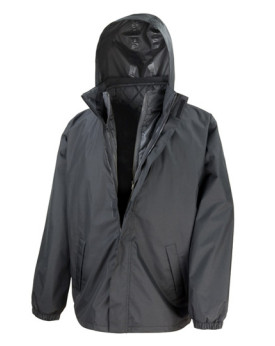 Veste  Personnalisée Manche amovibles|Manchettes|avec liseré  Homme    - Result Core RT215X Couleur:Black 