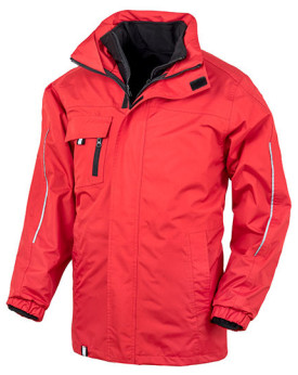 Veste  Personnalisée Manche Longue|avec liseré  Homme ou Femme   - Result Core RT236 Couleur:Red 