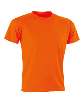 Tee shirt Personnalisé Manche Courte|Raglan Col rond Homme ou Femme  135 g/m² - SPIRO RT287 Couleur:Fluorescent Orange 
