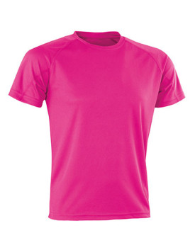 Tee shirt Personnalisé Manche Courte|Raglan Col rond Homme ou Femme  135 g/m² - SPIRO RT287 Couleur:Super Pink 
