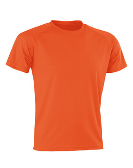 Tee shirt Personnalisé Manche Courte|Raglan Col rond Homme ou Femme  135 g/m² - SPIRO RT287 Couleur:Orange 