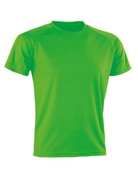 Tee shirt Personnalisé Manche Courte|Raglan Col rond Homme ou Femme  135 g/m² - SPIRO RT287 Couleur:Fluorescent Green 