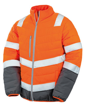 Veste Personnalisée avec liseré Homme  - Result Safe-Guard RT325 - Vêtement de travail Personnalisé avec marquage broderie, f...