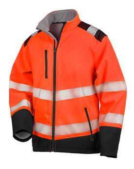 Veste Personnalisée Manche Longue avec liseré Homme 310 g/m² - Result Safe-Guard R476X - Vêtement de travail Personnalisé ave...