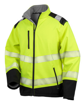 Veste Personnalisée Manche Longue avec liseré Homme 310 g/m² - Result Safe-Guard R476X - Vêtement de travail Personnalisé ave...