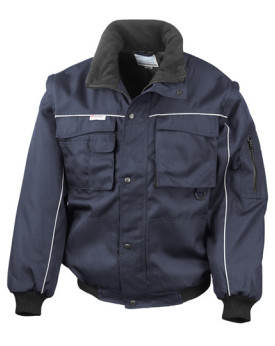Veste  Personnalisée Manche amovibles|avec liseré  Homme    - Result WORK-GUARD RT71 Couleur:Navy 