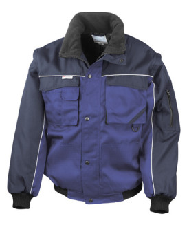 Veste  Personnalisée Manche amovibles|avec liseré  Homme    - Result WORK-GUARD RT71 Couleur:Royal 