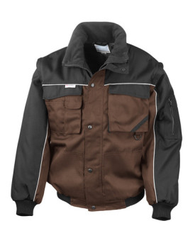 Veste  Personnalisée Manche amovibles|avec liseré  Homme    - Result WORK-GUARD RT71 Couleur:Tan 