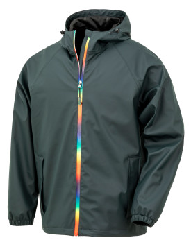 Veste Personnalisée Manche Longue avec liseré Unisexe 200 g/m² - Result Genuine Recycled R908X - Veste Personnalisée avec mar...