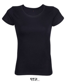 Tee shirt Personnalisé Manche Courte Femme 100% coton 185 g/m² - RTP Apparel 03257 - Tee shirt Personnalisé avec marquage bro...