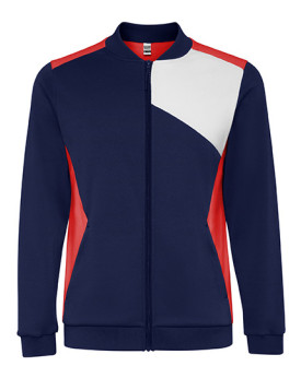 Veste Personnalisée Manche Longue avec liseré Homme 250 g/m² - Roly Sport SU0340 - Veste Personnalisée avec marquage broderie...
