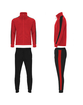 Vêtement de Sport Personnalisés Manche Longue avec liseré Unisexe 210 g/m² - Roly Sport CH6410 - Vêtements de Sport Personnal...