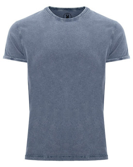 Tee shirt Personnalisé Manche Courte avec liseré Duo 100% coton 160 g/m² - Roly CA6689 - Tee shirt Personnalisé avec marquage...