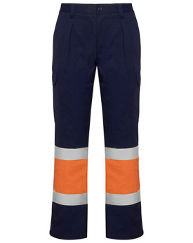 Pantalon Personnalisé Homme 250 g/m² - Roly Workwear HV9301 - Pantalon Personnalisé avec marquage broderie, flocage ou impres...