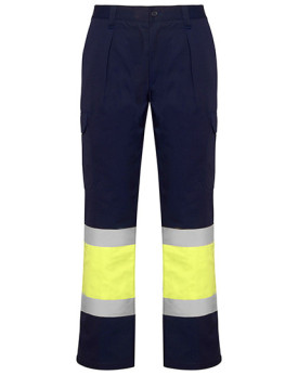 Pantalon Personnalisé Homme 250 g/m² - Roly Workwear HV9301 - Pantalon Personnalisé avec marquage broderie, flocage ou impres...