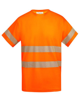 Tee shirt Personnalisé Manche Courte Homme 170 g/m² - Roly Workwear HV9317 - Tee shirt Personnalisé avec marquage broderie, f...