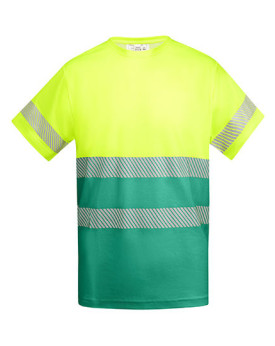 Tee shirt Personnalisé Manche Courte Homme 170 g/m² - Roly Workwear HV9317 - Tee shirt Personnalisé avec marquage broderie, f...
